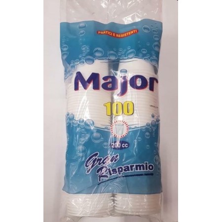 MAJOR BICCHIERI 200CCX100PZ.