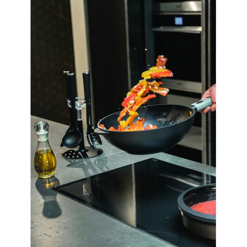 &NBSP WOK-SALTAPASTA&NBSP  CM.32 CON MANICO REMOVIBILE COLOR GRAY