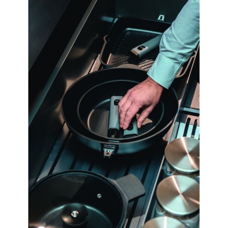 PADELLA CM.28 CON MANICO REMOVIBILE&NBSP  COOKESPACE COLOR GRAY