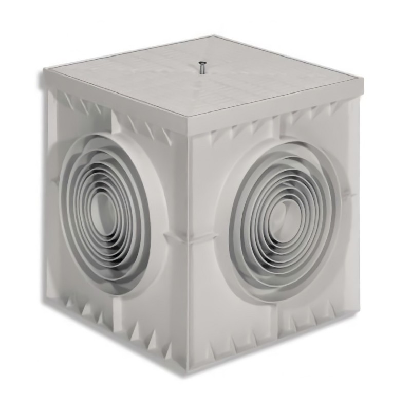   POZZETTO MONOLITICO 300X300 EKO     SENZA COPERCHIOPozzetto di forma cubica con dimensioni varie dal 200 x 200 fino al 550 x 5