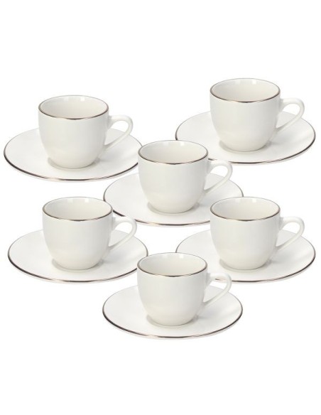 CONF.6 TAZZE CAFFE'C/P MADISON FASCETTA ORO