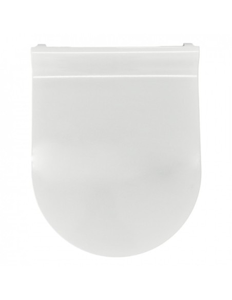 NORM/PURA/KUBE X SEDILE SOFT-CLOSE SLIM NEW in resina cerniere cromo bianco lucido