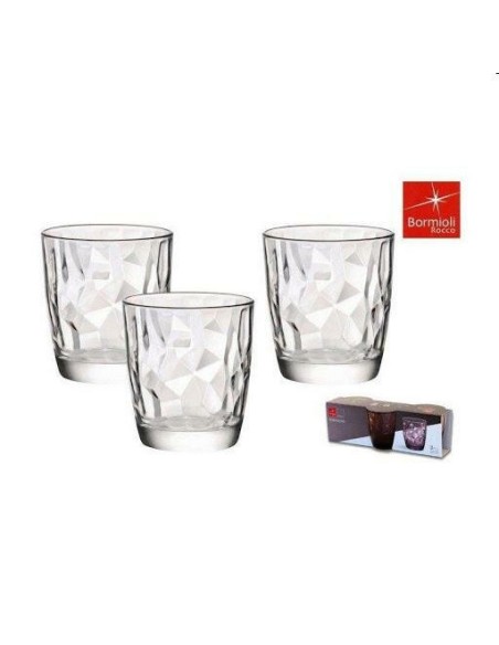 CONF. 3 BICCHIERI DIAMOND ACQUA CL.30 C3K5