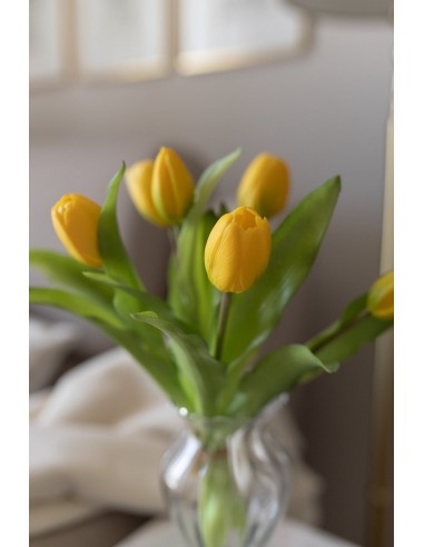 STELO 1812000813 7 TULIPANI GIALLI 30CM CON BOCCIOLI