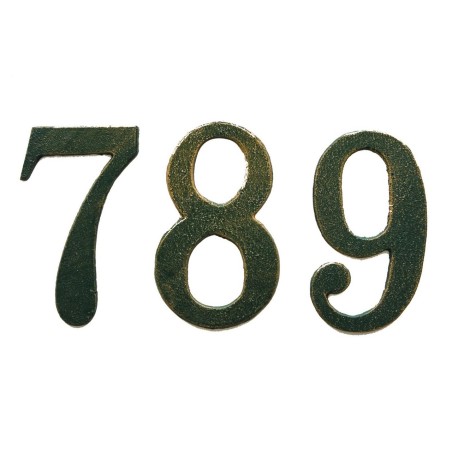 NUMERO CIVICO IN GHISA VERDE ANTICO N.9 H13CM