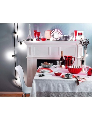 CONTENITORE L 25 CM GRACE ROSSO