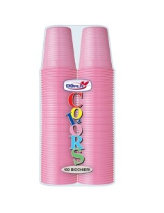 DOPLA BICCHIERI ROSA 200CCX50X2.