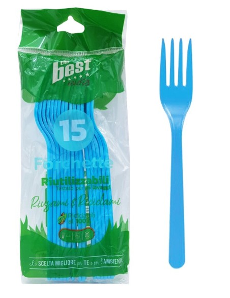 THE BEST FORCHETTE RIUT AZZURRE CF 15PZ